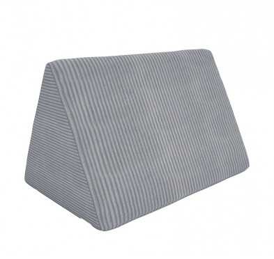 Triangular cushion 55×35×35 cm for modular kids sofa in soft corduroy, colour Bunny Grey