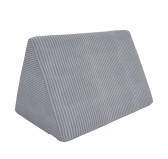 Triangular cushion 55×35×35 cm for modular kids sofa in soft corduroy, colour Bunny Grey