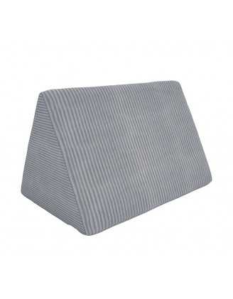 Triangular cushion 55×35×35 cm for modular kids sofa in soft corduroy, colour Bunny Grey