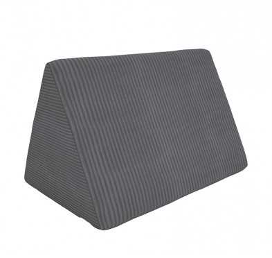 Triangular cushion 55×35×35 cm for modular kids sofa in soft corduroy, colour Midnight Pebble