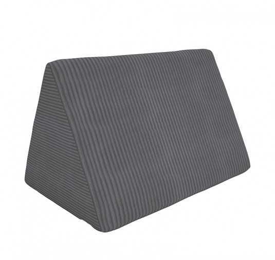 Triangular cushion 55×35×35 cm for modular kids sofa in soft corduroy, colour Midnight Pebble