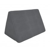 Triangular cushion 55×35×35 cm for modular kids sofa in soft corduroy, colour Midnight Pebble