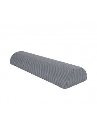 Half-round bolster cushion 80×22×12 cm for modular kids sofa in soft corduroy, colour Bunny Grey