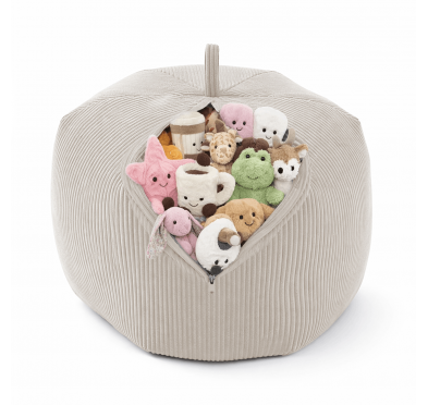 Toy storage bag and bean bag seat | Corduroy fabric | 85x85x50 cm | Sandy Dusk