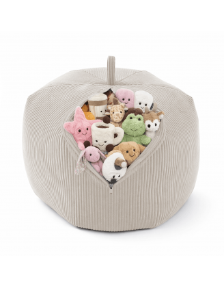 Toy storage bag and bean bag seat | Corduroy fabric | 85x85x50 cm | Sandy Dusk
