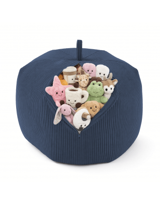 Toy storage bag and bean bag seat | Corduroy fabric | 85x85x50 cm | Night Sky