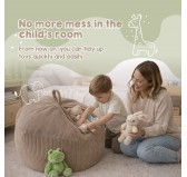 Toy storage bag and bean bag seat | Corduroy fabric | 85x85x50 cm | Night Sky