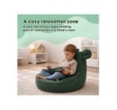 Kids Bean Bag Chair with Mouse Ears | Corduroy | 68x68x50 cm | Midnight Pebble