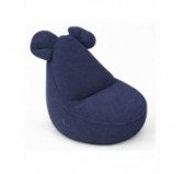 Kids Bean Bag Chair with Mouse Ears | Corduroy | 68x68x50 cm | Night Sky