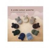 Kids Bean Bag Chair with Mouse Ears | Corduroy | 68x68x50 cm | Night Sky