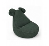 Kids Bean Bag Chair with Mouse Ears | Corduroy | 68x68x50 cm | Forest Green