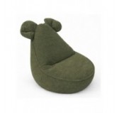 Kids Bean Bag Chair with Mouse Ears | Corduroy | 68x68x50 cm | Spring Pea