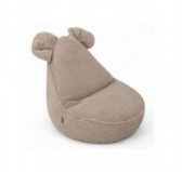 Kids Bean Bag Chair with Mouse Ears | Corduroy | 68x68x50 cm | Warm Caramel