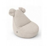 Kids Bean Bag Chair with Mouse Ears | Corduroy | 68x68x50 cm | Sandy Dusk