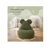 Kids Bean Bag Chair with Mouse Ears | Corduroy | 68x68x50 cm | Sandy Dusk