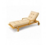 Cushion for Garden Lounger | Waterproof | 200x60x13 cm | Beige