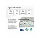Cushion for Garden Lounger | Waterproof | 200x60x13 cm | Beige