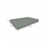 Pallet Garden Seat Cushion Waterproof 120x80x15 Grey