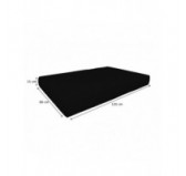 Pallet Garden Seat Cushion Waterproof 120x80x15 Black