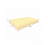 Set of 2 Garden Cushions Waterproof 120x80 + 120x40 Beige