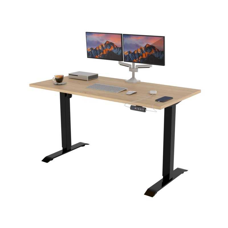 Electric Height Adjustable Desk Sonoma Oak 120x60