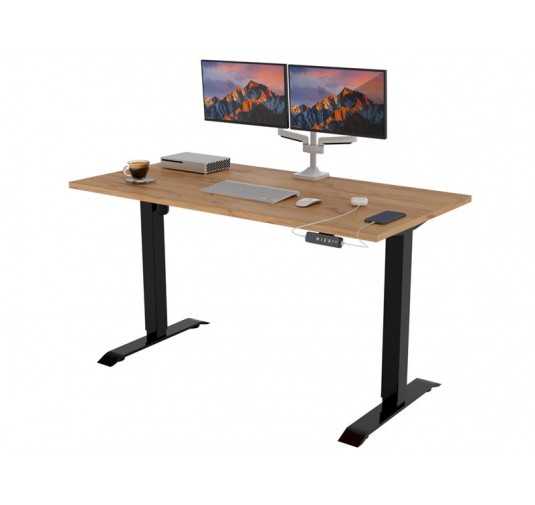 Electric Height Adjustable Desk Craft Oak 160x80