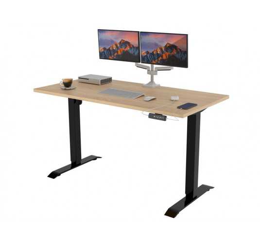 Electric Standing Desk With Height Adjustment Sonoma Oak 160x80