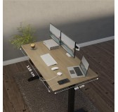 Electric Height Adjustable Desk Sonoma Oak 120x60