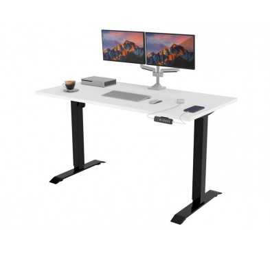 Electric Standing Desk With Height Adjustment White 160x80