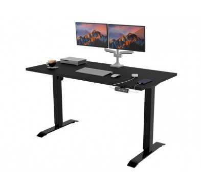 Electric Standing Desk With Height Adjustment Black 160x80