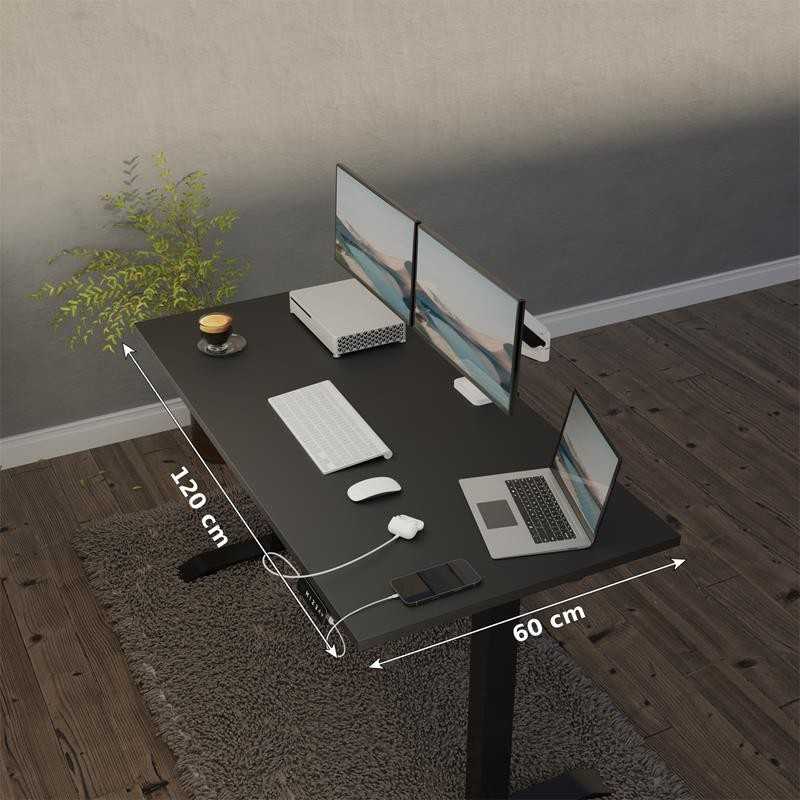 Black deals electric desk