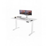 POKAR Desk with white electric frame White 120x60