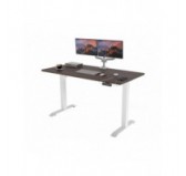 POKAR Desk with white electric frame Davos Oak 120x60