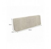 Cushion Cover for Pallet Backrest Cushion, 120x40 cm, Beige