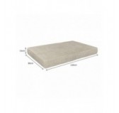 Cushion Cover for Pallet Seat Cushion, 120x80 cm, Beige