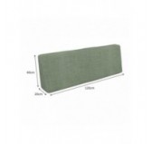 Cushion Cover for Pallet Backrest Cushion, 120x40 cm, Green