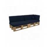 Cushion Cover for Pallet Side Cushion, 60x40 cm, Dark Blue