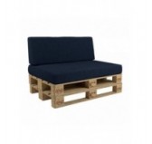 Cushion Cover for Pallet Backrest Cushion, 120x40 cm, Dark Blue