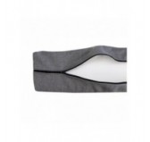 Set of 2 Cushion Covers for Pallet Cushions: 120x80 cm + 120x40 cm, Grey