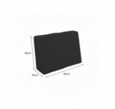 Cushion Cover for Pallet Side Cushion, 60x40 cm, Anthracite