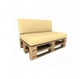 Waterproof Cushion Cover for Pallet Backrest Cushion, 120x40 cm, Beige