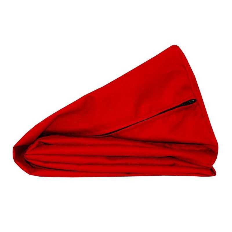 Set of 2 Waterproof Cushion Covers for Pallet Cushions: 120x80 cm + 120x40 cm, Red