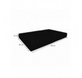 Set of 2 Waterproof Cushion Covers for Pallet Cushions: 120x80 cm + 120x40 cm, Black