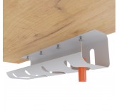 Under Desk Cable Organizer Bracket Grey