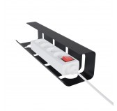 Under Desk Cable Organizer Bracket Black