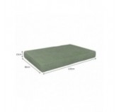 Pallet Garden Seat Cushion 120x80x15 Green