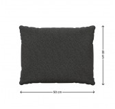 Back Cushion, Chair Cushion, Lounge Cushion, Rattan Furniture Cushion, Garden Furniture Cushion, 50x40x15 cm, Anthracite