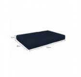 Pallet Garden Seat Cushion 120x80x15 Dark Blue