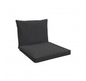 Chair Cushions, Rattan Furniture Cushions, Set of 2: Seat Cushion 40x40x5 cm + Back Cushion 50x40x15 cm, Anthracite