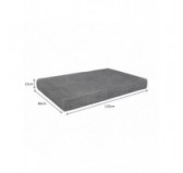 Pallet Garden Seat Cushion 120x80x15 Grey